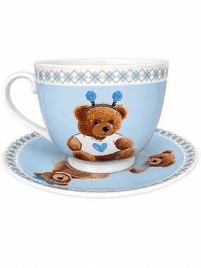 Teddy Bear Ceramic Teacup Set